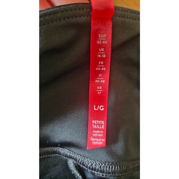 Spanx SPANXshape™ Faux Leather Black Leggings, Sz LP - Picture 7 of 10